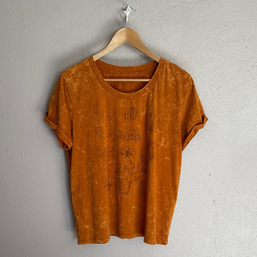 Orange Graphic Women's Top